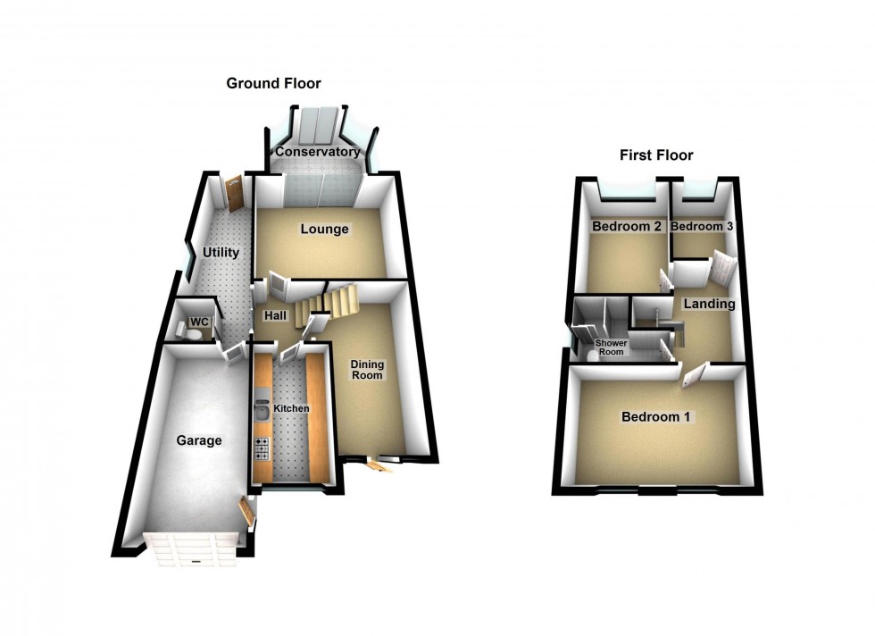 Floorplan for Primley Close, Walsall