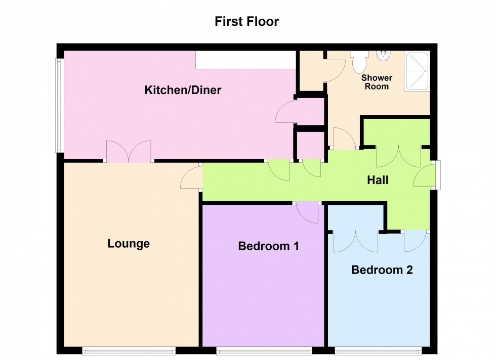 Floorplan for Ludgate Court, Camborne Road, Walsall