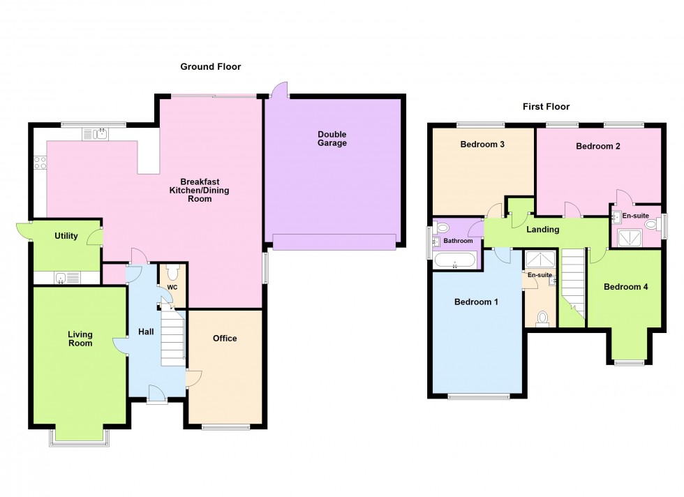 Floorplan for Three Crowns Close, Walsall