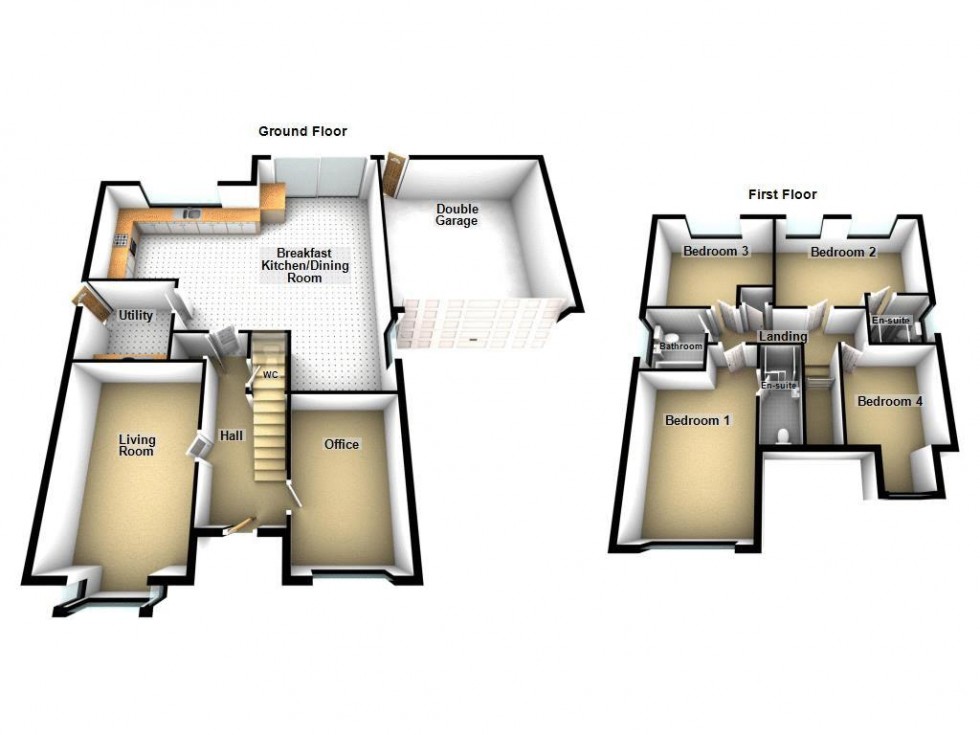 Floorplan for Three Crowns Close, Walsall