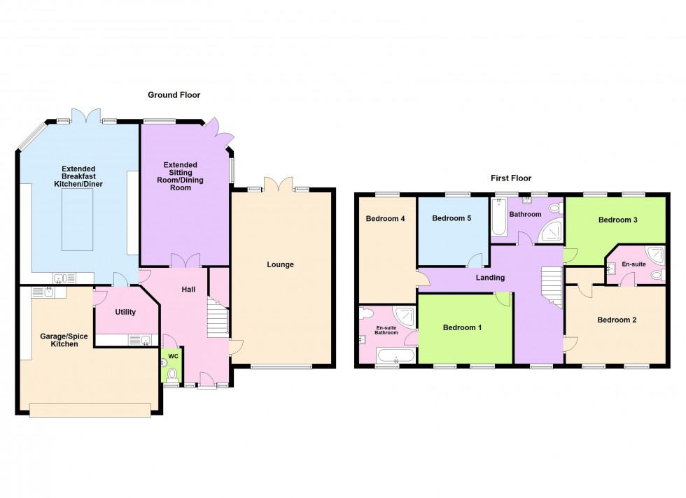 Floorplan for Beacon Rise, Aldridge