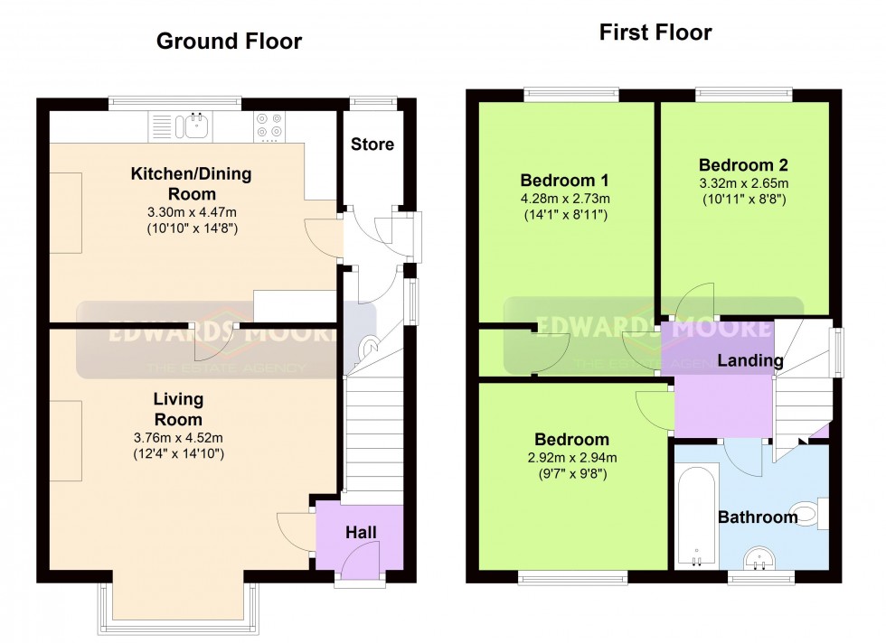 Floorplan for Yew Tree Road, Shelfield