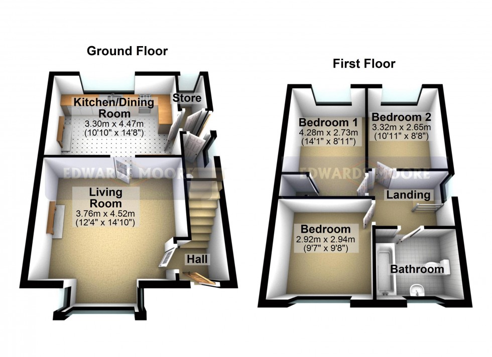 Floorplan for Yew Tree Road, Shelfield