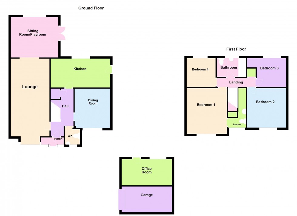 Floorplan for High Land Road, Upper Stonnall