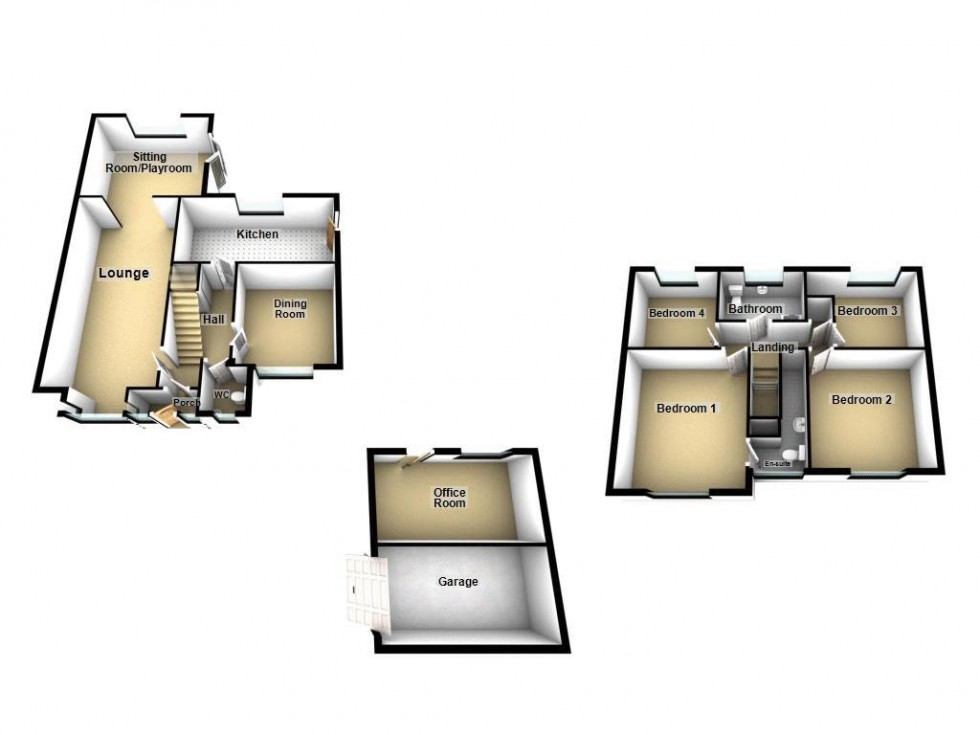 Floorplan for High Land Road, Upper Stonnall